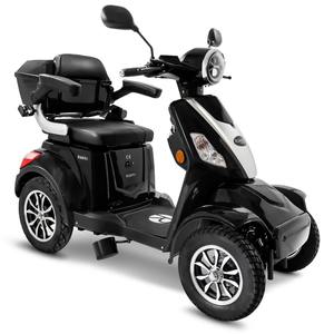 TOP NOTCH Quality Guarantee Handicapped <b>4</b> <b>Wheel</b> <b>Mobility</b> Electric <b>Scooter</b> E-Quad 25 V.3 With Lithium Battery Black - Product Image 4