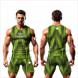 Factory Direct Supply Best Material Made Men Rash Guard <b>Sets</b> Plus Size Men Rash Guard <b>Sets</b> For Fitness Wear - Product Image 3