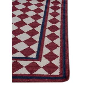 Alfombras Geométricas de Lana Alhambra Rojas y Naranjas, Tejidos Planos para el Hogar ADWL-13158 - Product Image 4