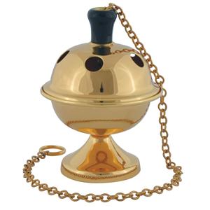 Quemador de incienso de latón con cadena Incensario colgante para el hogar y el jardín y difusor Excelente quemador de incienso a precios competitivos - Product Image 3