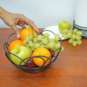 Латунная металлическая железная чаша для фруктов
