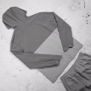 Chándales con cremallera para hombre de fabricante superior con logotipo de impresión personalizado OEM crea tu propio estilo chándales cortavientos de dos piezas de nailon - Product Image 3