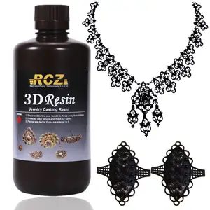 3D Jewelry Castable 405nm Resin Black Color High Wax 3D Casting Resin For LCD DLP 3D Printer