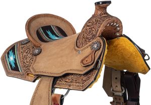 Nouvelle couverture de selle tendance Western Barrel Racing Western Horse Saddle Trail Deep Seat Équipement de cheval de qualité supérieure - Product Image 2