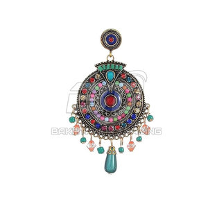 ต่างหูห้อยระย้าสำหรับผู้หญิง ดีไซน์ทันสมัย ชุบทองแดง เหมาะสำหรับงานปาร์ตี้ สไตล์สั่งทำพิเศษ ขนาดสำหรับผู้ใหญ่ - Product Image 6