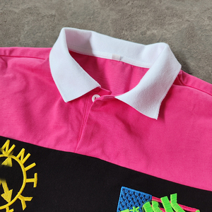 YSJY Streetwear Custom Logo Boxy Fit Tee Cotton Embroidery Printed Knitted <b>Polo</b> Cropped T Shirts for <b>Men</b> - Product Image 3