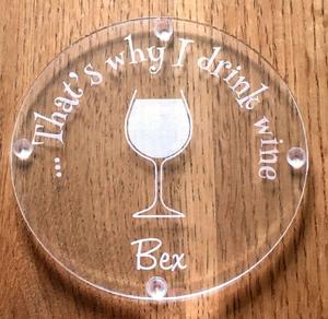 Printed Flower Design Acrylic <b>Tea</b> <b>Coaster</b> Greatest Quality Round Shape Clear Tabletop Mat and Pad <b>Coaster</b> Elegant and Durable - Product Image 6