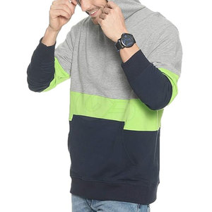 Pulls à capuche personnalisés pour hommes Derniers modèles Style décontracté Motif solide Teint uni Vêtements d'hiver surdimensionnés avec col à capuche - Product Image 2