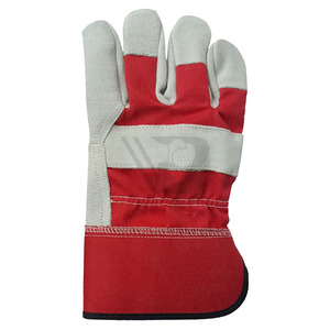 Made In Pakistan Safety Work Wear <b>Gloves</b> Direct Factory Made Best Price High Quality Cow Split Leather Working Safety <b>Gloves</b> - Product Image 6