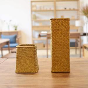 Décoration d'événement de mariage, vase en herbe de mer naturelle, bon prix, vase à fleurs en herbe de mer tissé à la main - Product Image 5