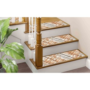 Tapis en laine imprimé, écologique, design patchwork traditionnel, support en latex antidérapant, facile à nettoyer, lavage à la main, tons doux, style aztèque et kilim - Product Image 3