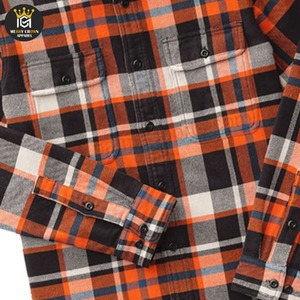 เสื้อเชิ้ตผู้ชายสไตล์ซาฟารี แขนยาว ผ้าแฟลนเนล ลายสก็อตสีเขียว กระเป๋าหน้าอก ทรงมาตรฐาน ผ้าฝ้าย 100% ผิวสัมผัสนุ่ม - Product Image 5