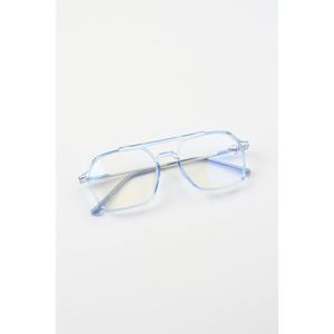 Occhiali protettivi con filtro luce blu-cornice grigia blu blocco di vetro