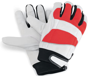 Gants de travail de pêche de protection de sécurité taille de Protection de la main gauche grande fermeture à pression en cuir noir en peau de mouton confortable - Product Image 1