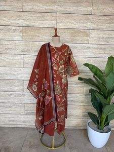 Conjunto de Kurta, Pantalón y Dupatta de Diseñador para Mujer, Traje Tradicional de 3 Piezas, Mejor Precio al por Mayor - Product Image 2