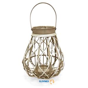 โคมไฟหวายไม้ไผ่แบบพกพาโคมไฟตกแต่งบ้านทำมือทนทานเฟอร์นิเจอร์ตกแต่งพื้นที่ - Product Image 1