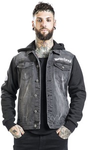 OEM Chaqueta de mezclilla para hombre Ropa de calle Negro Diseño personalizado Acolchado y transpirable Tejido Estilo Venta caliente al por mayor Chaquetas de mezclilla - Product Image 3