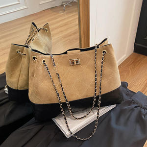 Women's Classic Dual Handle Shoulder Messenger <b>Bag</b> <b>Soft</b> <b>Leather</b> Zipper Closure Portable Crossbody Purse for Daily Use - Product Image 4