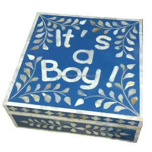 Hand made Beautiful mother of pearl arabic phrases box mother of pearl inlaid jewelry box gift box