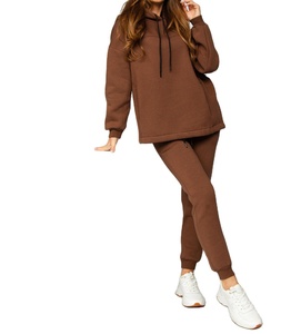Nouvel ensemble de survêtement décontracté sur mesure 2026 pour femme, service OEM, en polyester/coton - Product Image 4
