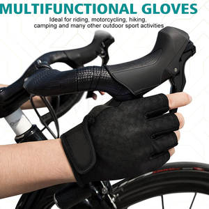 Premium Quality Khirad Sports Cycling <b>Gloves</b> Leather/<b>Mesh</b>/Neoprene Materials Customizable Options for Training-Best Cycling - Product Image 2