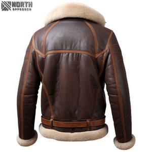 Nouveau Meilleure Vente Haute Qualité Respirant Hommes En Cuir Bomber Vestes Vente Chaude À La Mode Coupe-Vent Hommes En Cuir Vestes Bomber - Product Image 2