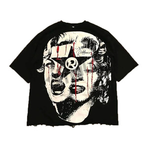 Camiseta corta cuadrada de gran tamaño del fabricante, 260 gramos, 100% de algodón, de punto, recortada, con hombros caídos, ajuste cómodo - Product Image 5