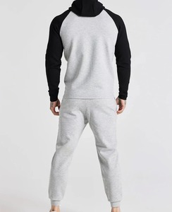 Conjunto de trajes con capucha y cremallera cómodos personalizados y chándales elegantes para hombres, chándal cómodo de gimnasio ajustado personalizado para hombres - Product Image 2