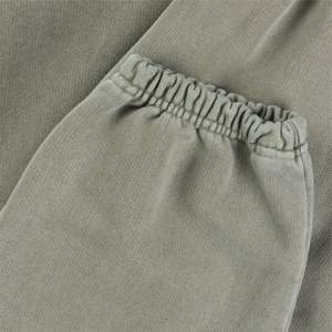 Logo personnalisé pour hommes de taille plus coupe ajustée pantalons de sport et de gym pantalons de survêtement en coton écologique en vert - Product Image 6