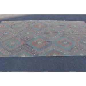 Traditional Brown Green 5.7 X 11.4ft <b>Large</b> Area Turkish <b>Rug</b> Abstract Pattern Rectangular PP Material for <b>Living</b> Hallway Bedroom - Product Image 3
