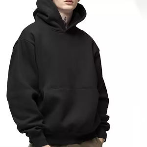 Sudaderas con capucha de algodón 100% de alta calidad para hombre, ropa de calle de varios colores, bordado de peso pesado de algodón de gran tamaño al por mayor - Product Image 4