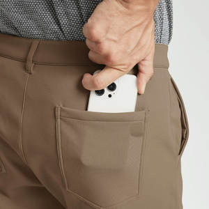 Nouveau élégant meilleur produit facile à porter pantalon Softshell pour hommes imperméable vêtements de plein air poches latérales bouton braguette Softshell pantalon - Product Image 4