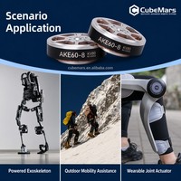 Servomoteur léger Cubemars AKE60-8 pour exosquelette, 12,5 Nm de pointe, 260 g, faible jeu, assistance extérieure, direct usine