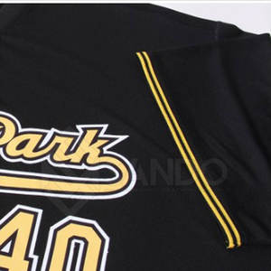 Maillot de baseball à séchage rapide pour hommes, vêtements de sport respirants, coupe ajustée avec option de taille supérieure, couleur unie - Product Image 5