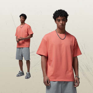 Camiseta de Trabajo para Hombre al por Mayor, 100% Algodón, Cuello Redondo, Casual, Holgada, Manga Corta, Transpirable, Ecológica, Antiarrugas - Product Image 3