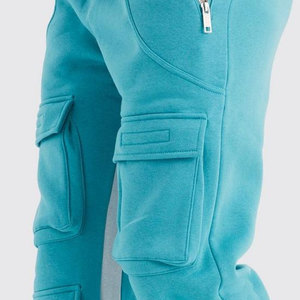 Wholesale 100% Cotton Fabric for High-Waist Flare <b>Stacked</b> <b>Jogger</b> Men's Sweatpants with 3D Pockets - Product Image 6