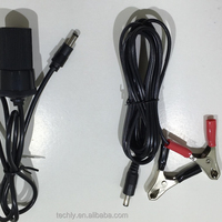Techly Konektor DC5521 DC Female Baru Grosir, Berisolasi PVC 22AWG 2-Pin untuk Sepeda Motor 6V 1.5A 300V 1000mm Kabel Harness Kustom