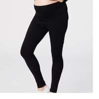 Leggings de maternité personnalisés en gros, taille haute, coton et élasthanne, coupe droite pour femmes, idéal pour la gym, l'entraînement, le yoga, le sport, collection Printemps BD