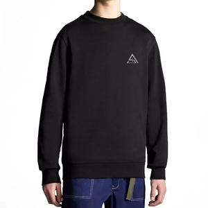 Sweat-shirts en coton 100% à col rond, nouvelle conception OEM, couleur unie, logo personnalisé, sweat-shirt pour homme - Product Image 2