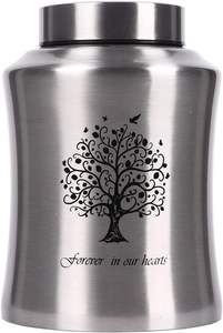 Urnas de árbol de la vida para cenizas humanas-Urnas de cremación para adultos para entierro funerario o en el hogar-Cruz (160 pulgadas cúbicas originales (árbol) - Product Image 5