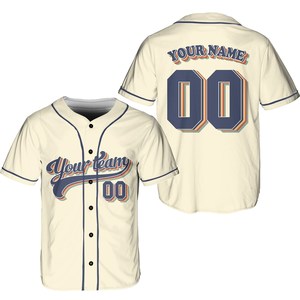 Maillot de baseball rétro personnalisé à sublimation, boutons complets, uniforme d'équipe vintage à rayures fines - Product Image 5