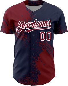 100% Polyester Baseball Jersey Full Dye Sublimation Imprimé Ensembles Séchage rapide et respirant avec style - Product Image 2