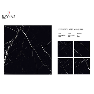 Azulejo de Porcelana de Diseño Moderno con Acabado Brillante de 600x600mm y 600x1200mm, Acabado Mate de 5mm, Resistente a los Ácidos, Vitrificado RAYKAS - Product Image 1