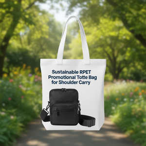 Borsa Promozionale Sostenibile in RPET per Trasporto a Spalla - Product Image 3
