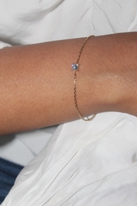 Pulsera de Moissanita con Corte Princesa de 0.25 Quilates en Plata de Ley 925, Moderna para Uso Diario, Venta al por Mayor - Product Image 5