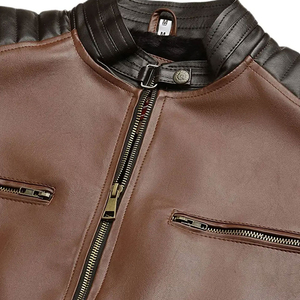 Vente en gros 20245 Veste en cuir pour homme de haute qualité, respirant, coupe-vent, service OEM à bas prix pour le printemps - Product Image 2