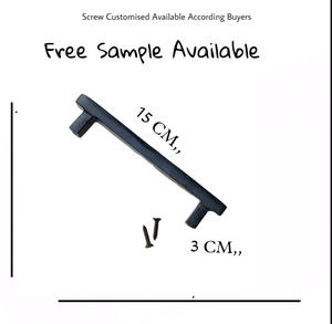 Poignées d'armoires de cuisine carrées en noir mat de style moderne poignées de quincaillerie multi-usages pour commode tiroir chambre à coucher placard villa - Product Image 3