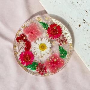 Sous-verre en résine artisanal, style bohème, écologique, surface lisse pour placer en toute sécurité les boissons chaudes/froides, prix abordable - Product Image 3