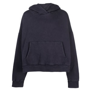 Sweat à capuche surdimensionné en coton de haute qualité avec logo brodé épais polaire épaule tombante sweats à capuche personnalisés pour hommes sweat à capuche publicitaire - Product Image 4