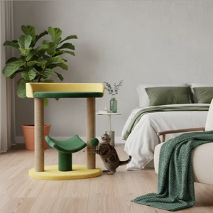 High-quality Amistar Green Dream <b>Cat</b> Retreat <b>scratching</b> <b>post</b> <b>for</b> <b>cats</b> of all sizes and breeds. - Product Image 2